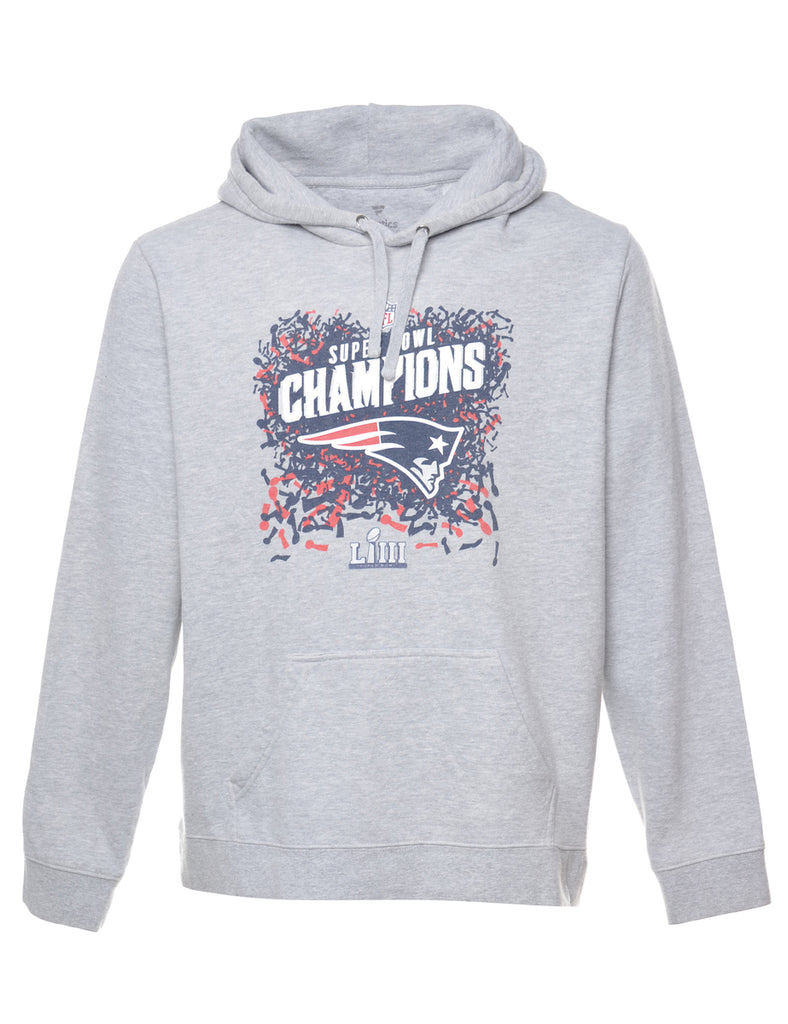 Grey Champion Hooded Sports Sweatshirt - XL