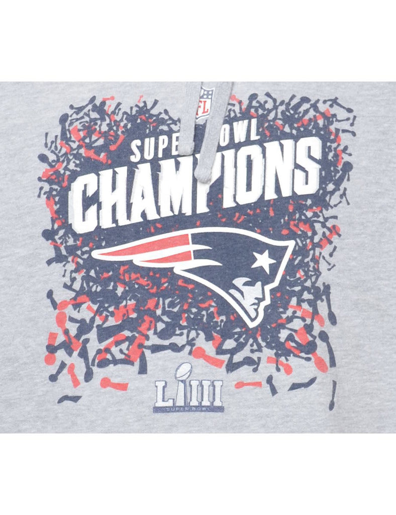 Grey Champion Hooded Sports Sweatshirt - XL