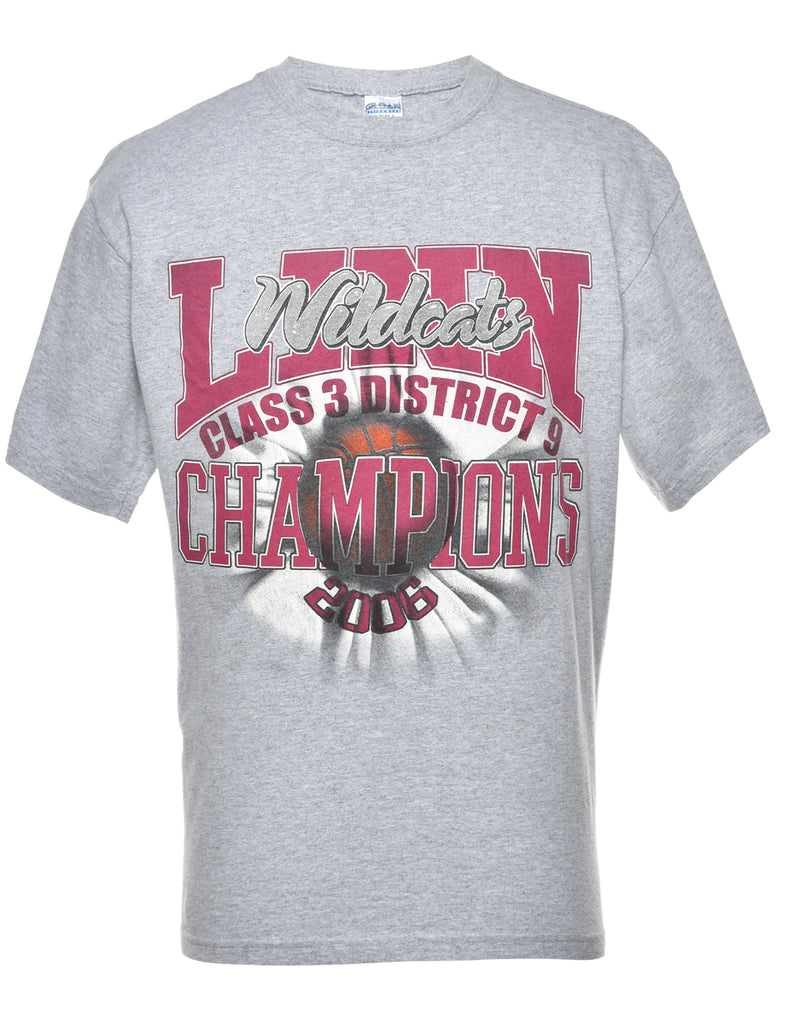 Grey Champions Printed T-shirt - M