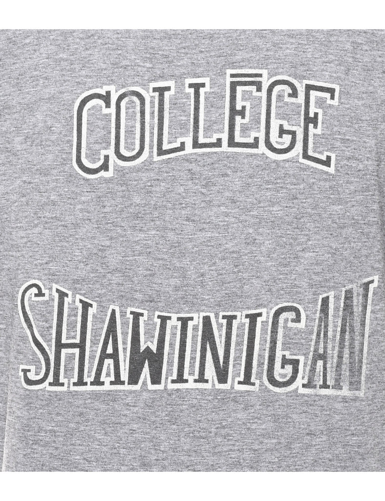 Grey College Shawinigan Printed Grey T-shirt - XL