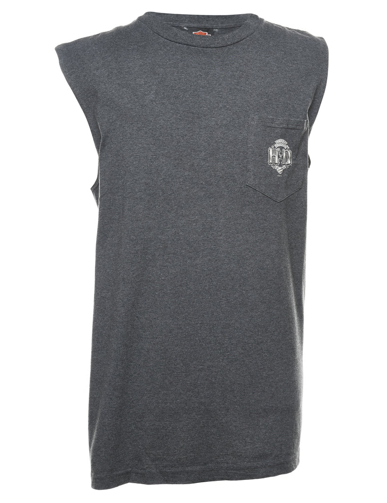 Grey Harley Davidson Vest - XL