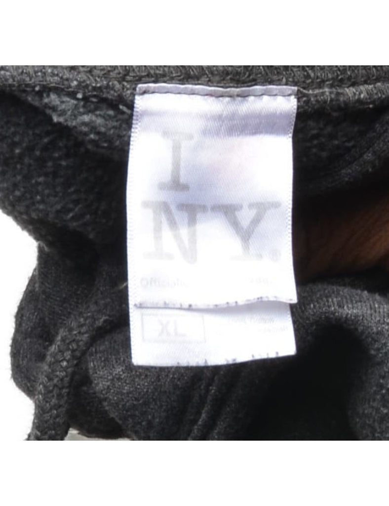 Grey INY Printed Hoodie - M