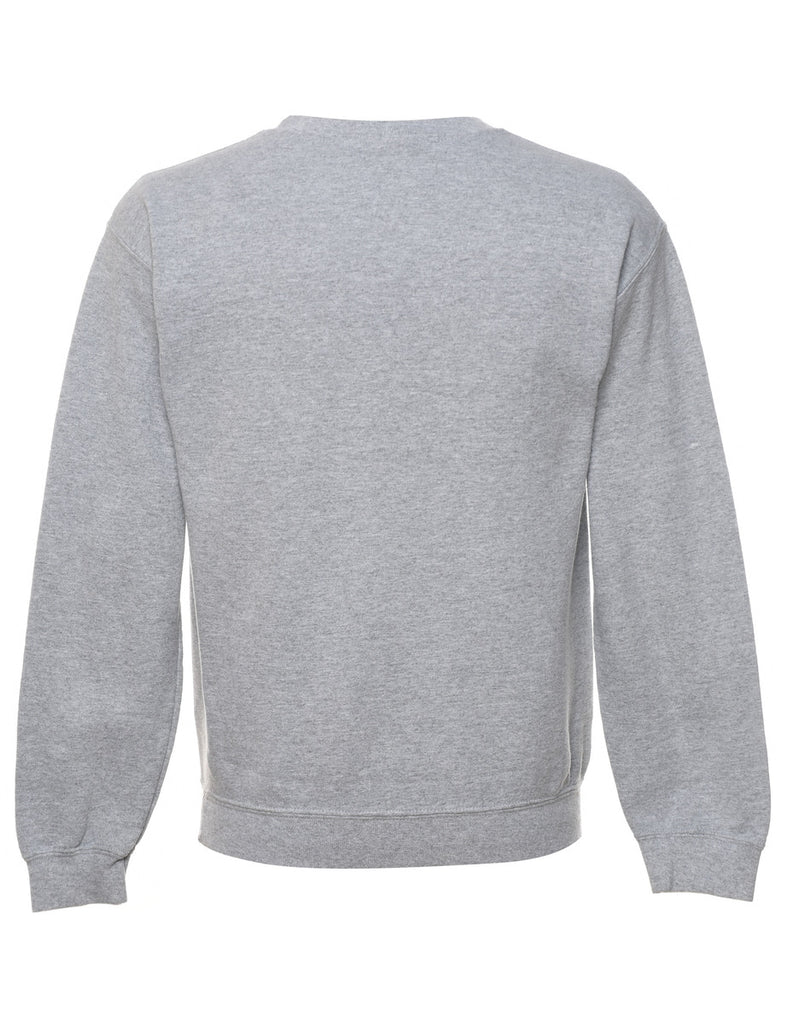 Grey New York Printed Sweatshirt - S