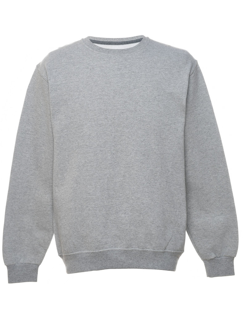 Grey Plain Sweatshirt - M