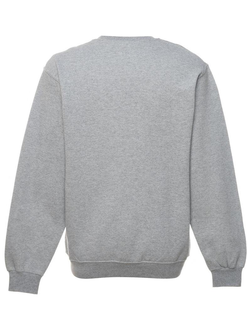 Grey Plain Sweatshirt - M
