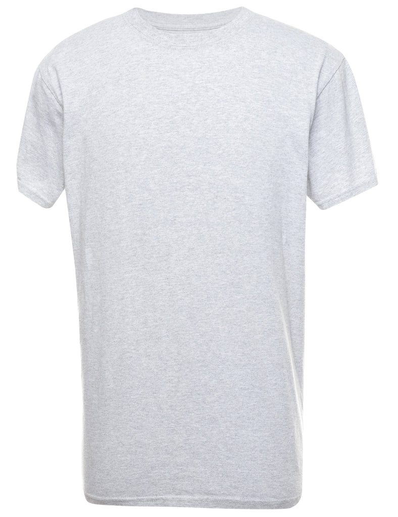 Grey Plain T-shirt - M