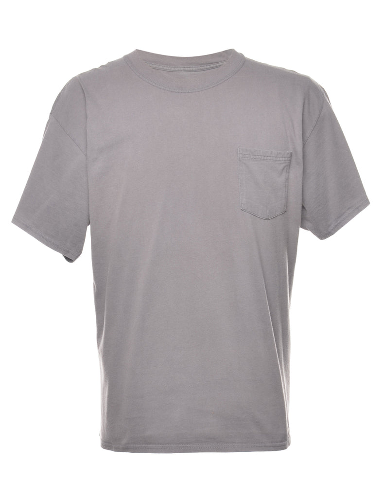 Grey Plain T-shirt - XL