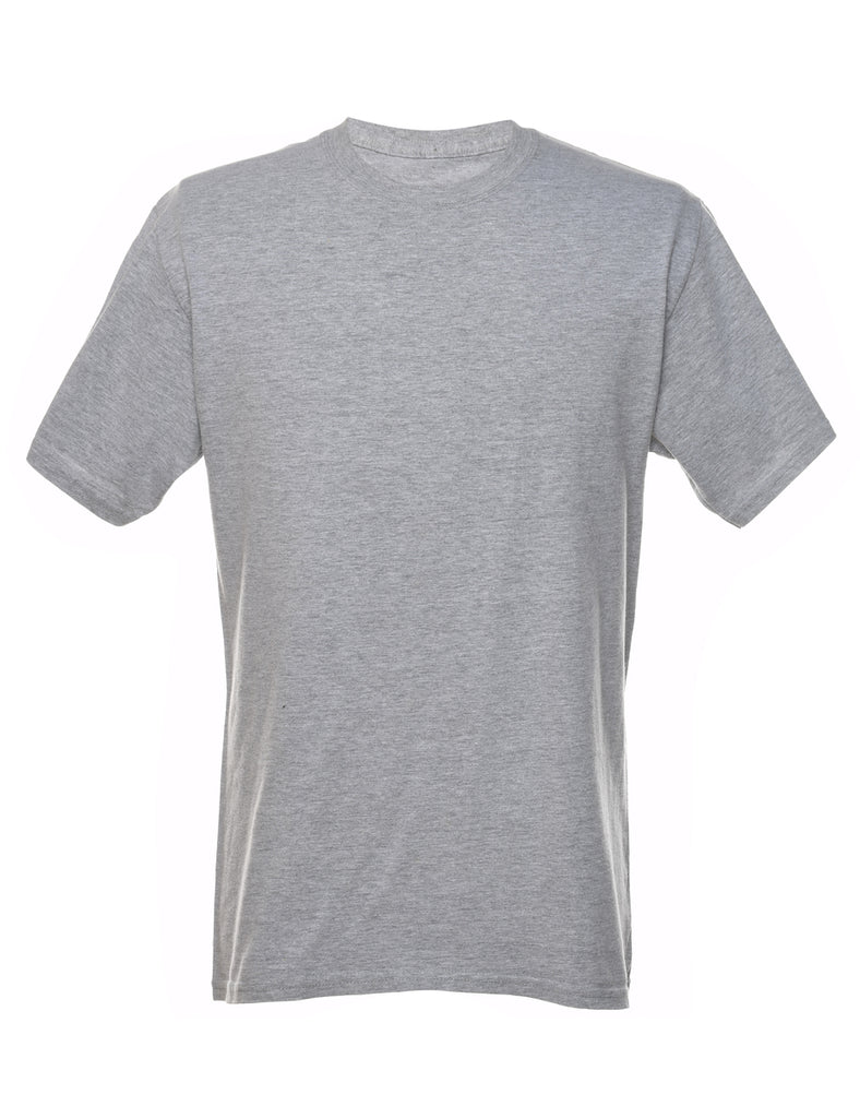 Grey Plain T-shirt - M