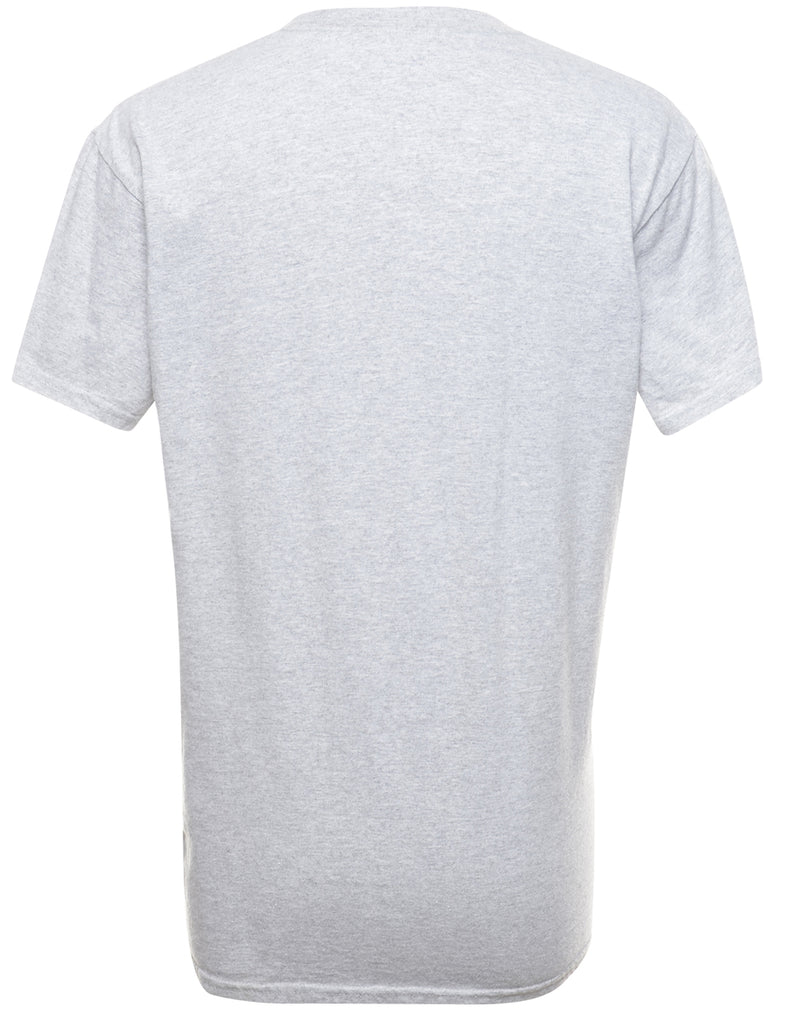 Grey Plain T-shirt - M