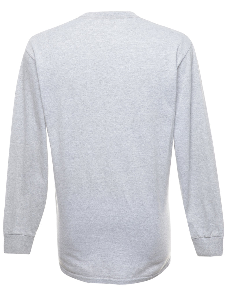 Grey Plain T-shirt - M