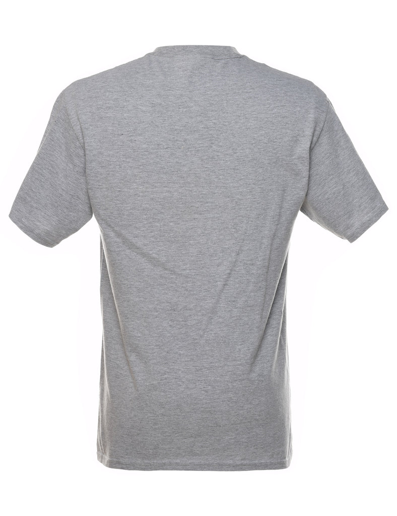Grey Plain T-shirt - M