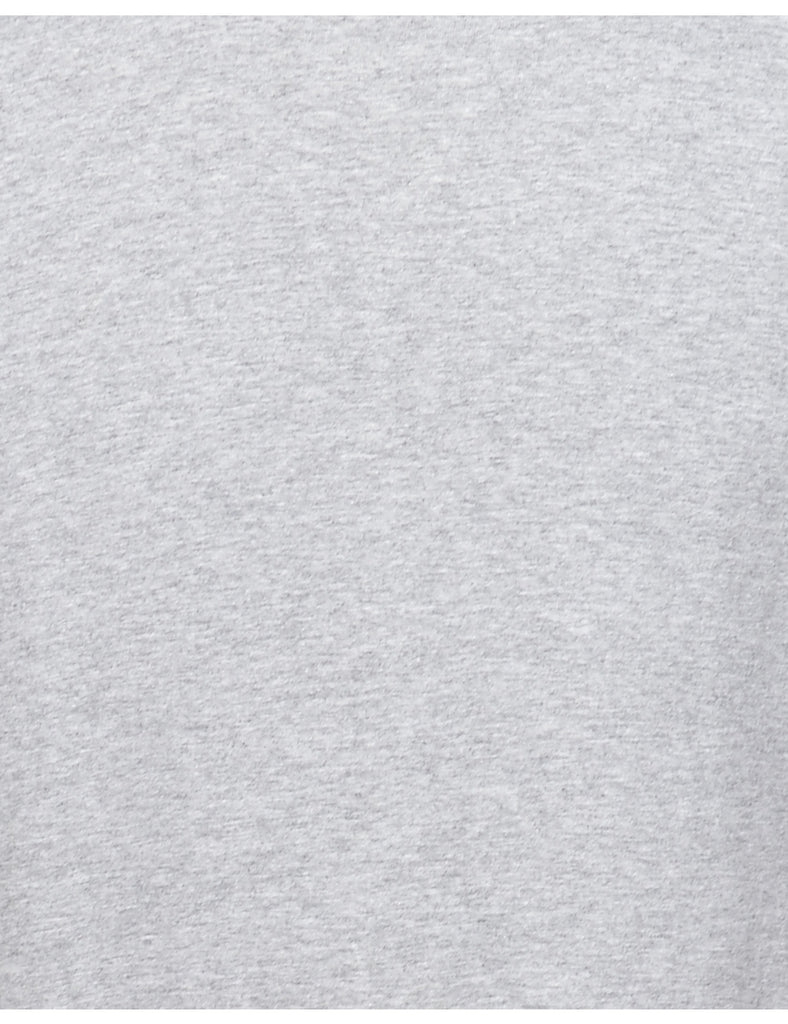 Grey Plain T-shirt - M