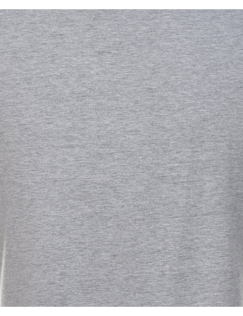 Grey Plain T-shirt - M