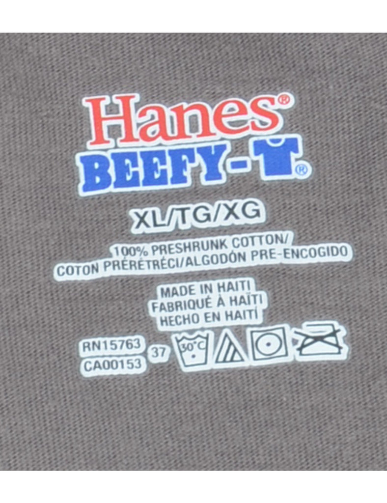 Grey Plain T-shirt - XL