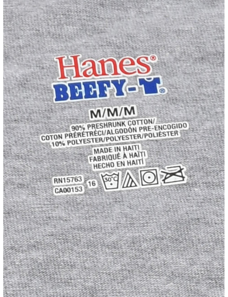 Grey Plain T-shirt - M