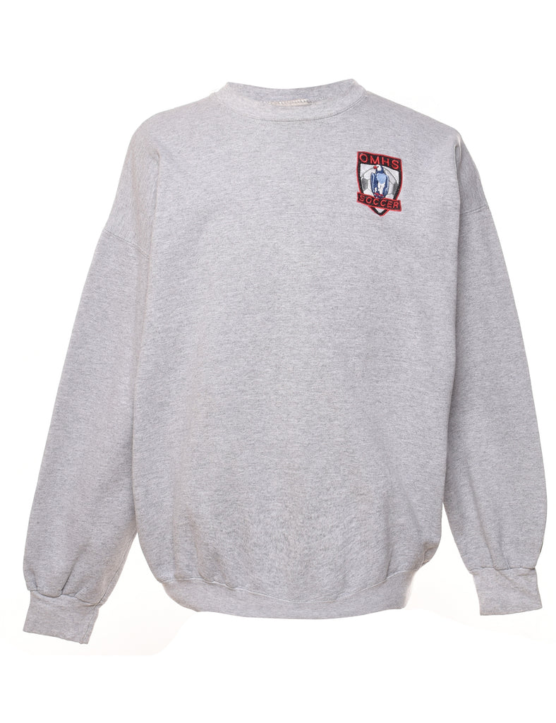 Grey Printed Sweatshirt - XL