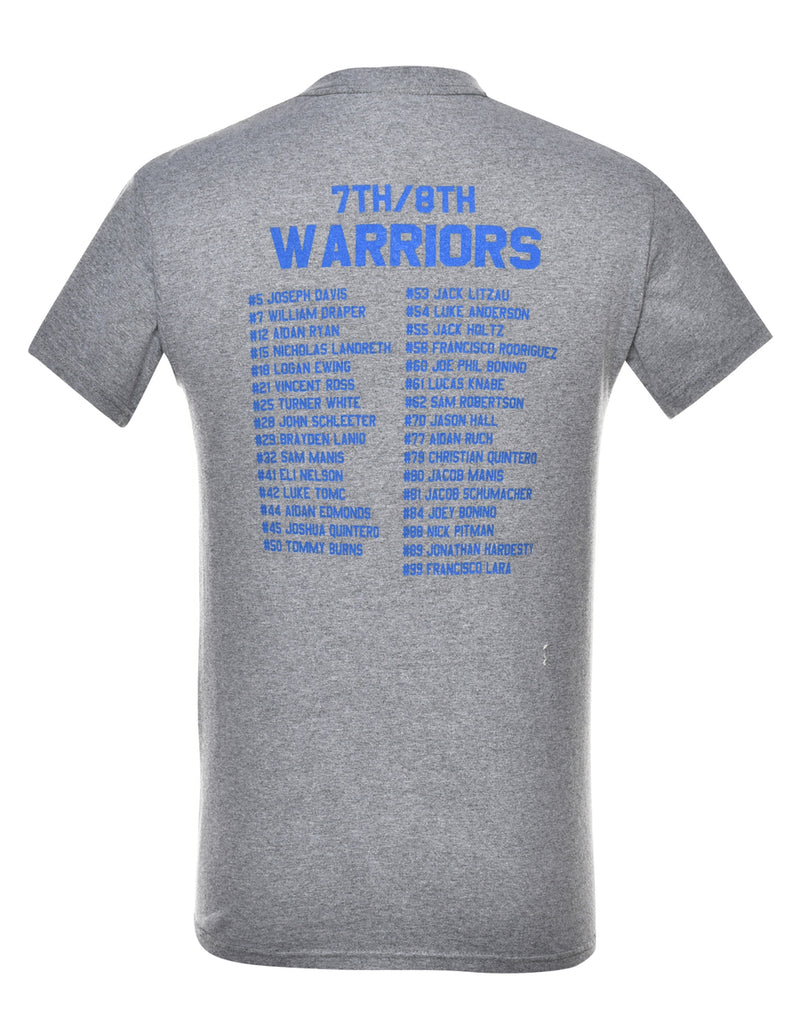 Grey Printed T-shirt - S