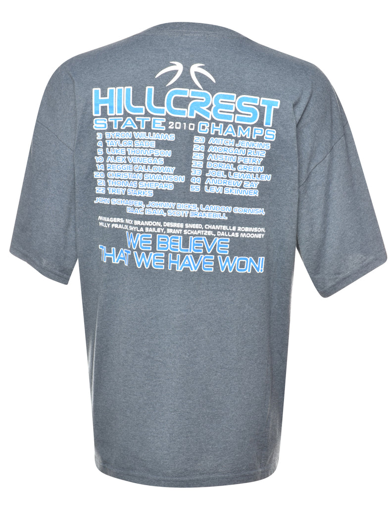 Grey Printed T-shirt - XL