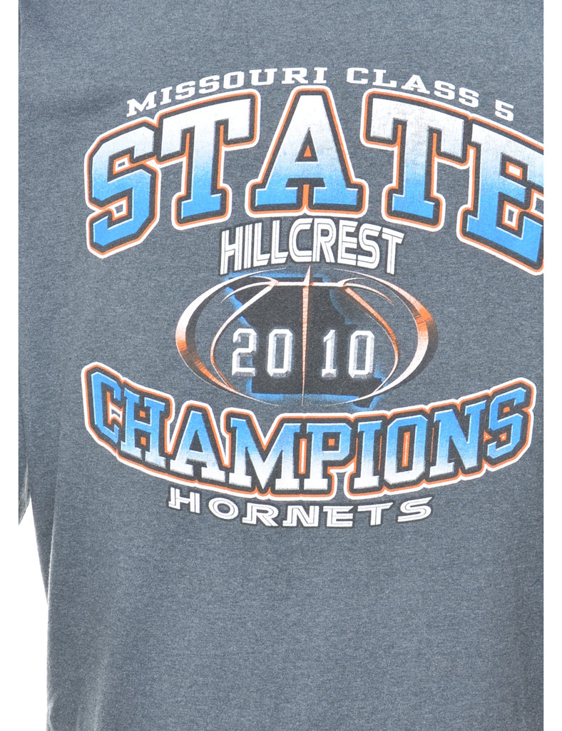 Grey Printed T-shirt - XL