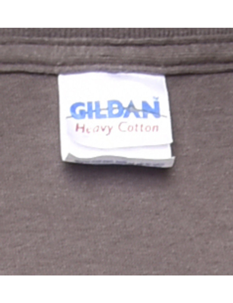 Grey Printed T-shirt - XL