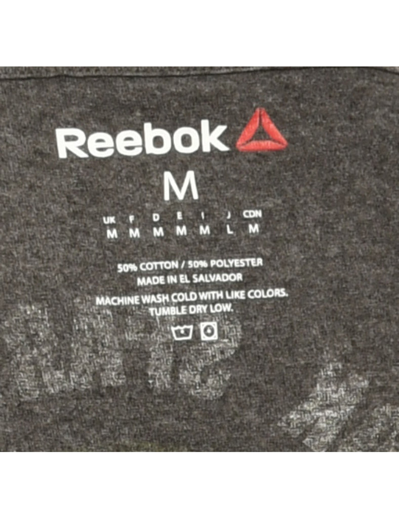 Grey Reebok Spartan Printed T-shirt - M