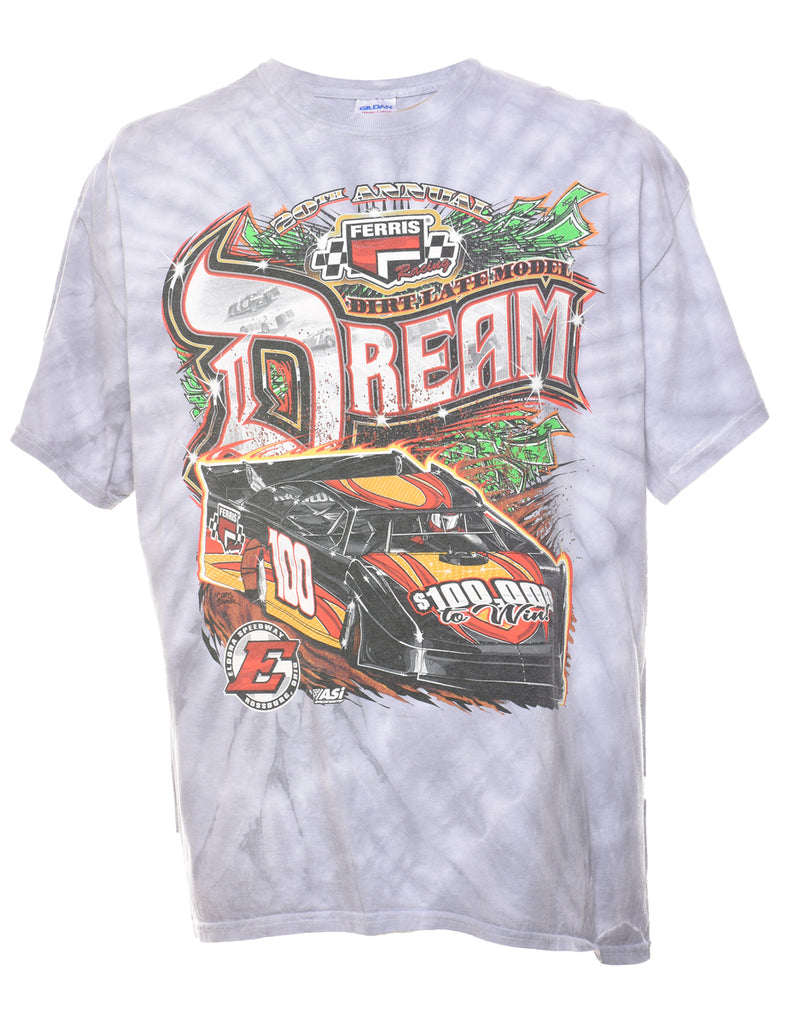 Grey Tie Dye T-shirt - XL