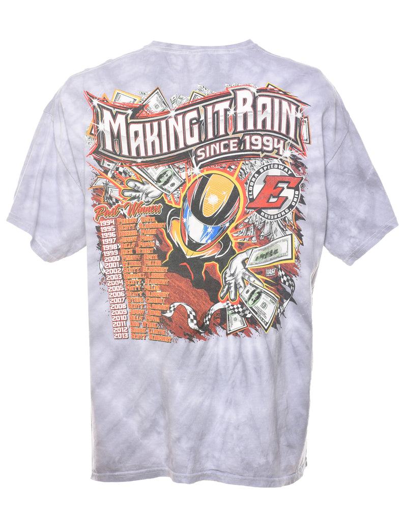 Grey Tie Dye T-shirt - XL