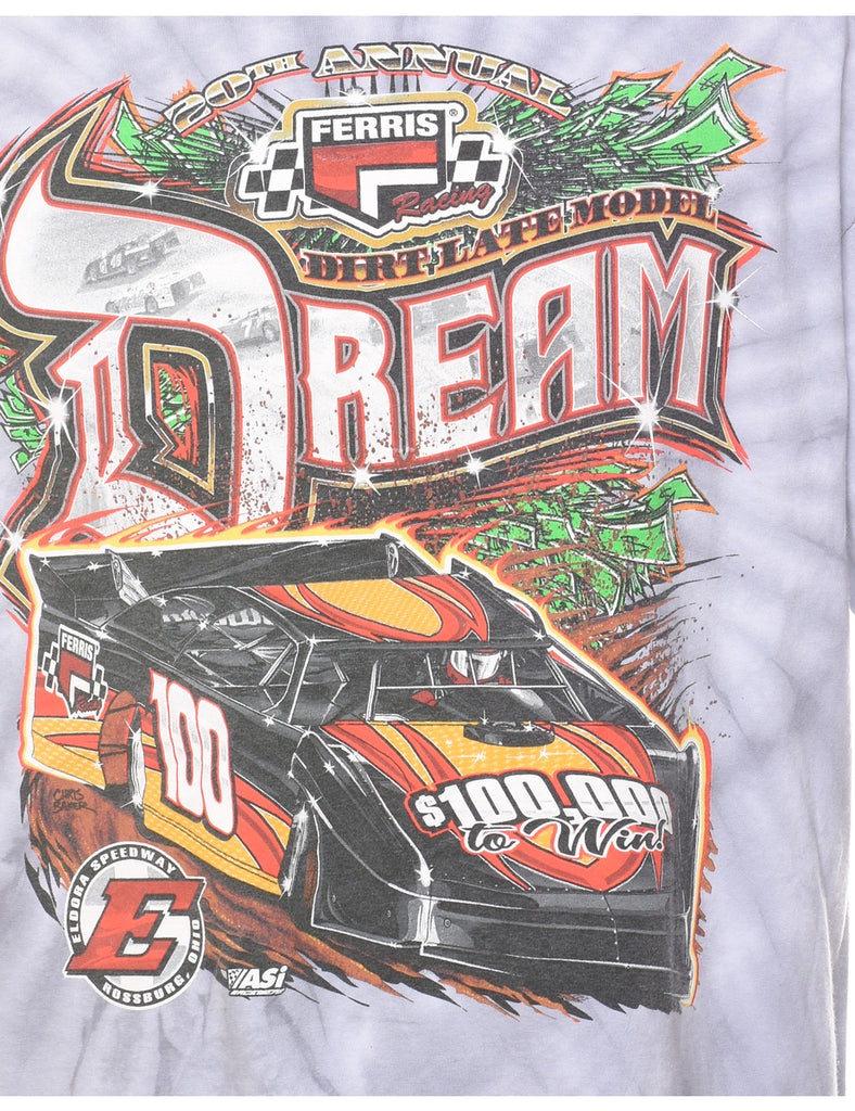 Grey Tie Dye T-shirt - XL