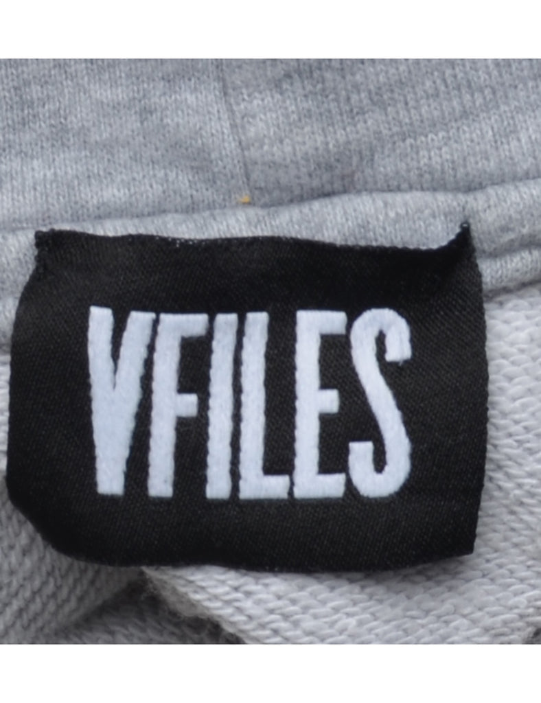 Grey Vfiles Printed Hoodie - S