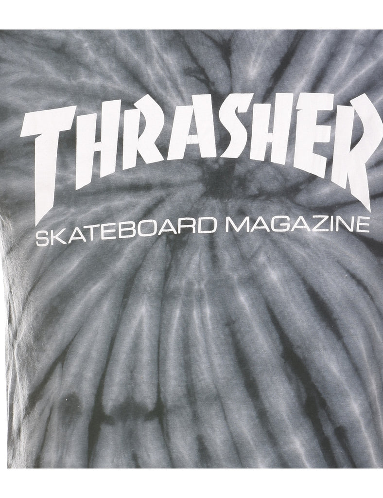 Grey & White Thrasher Tie Dye T-shirt - S