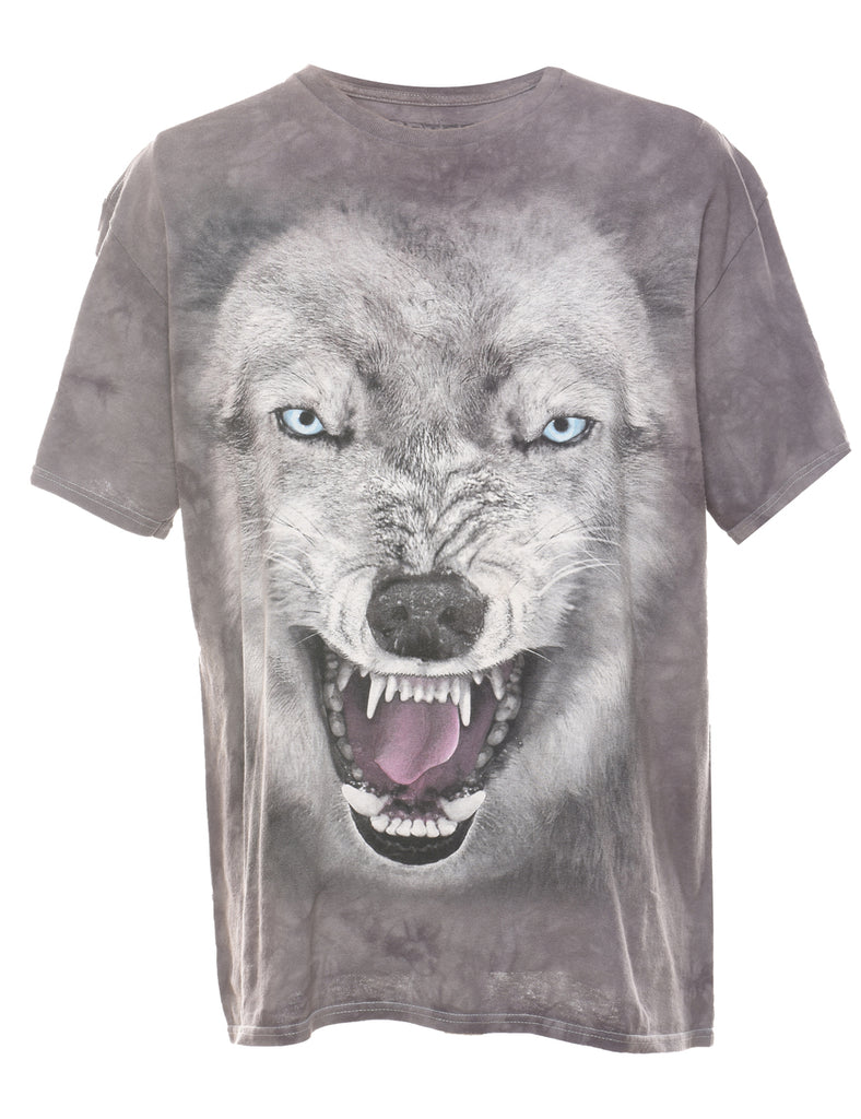 Grey Wolf Design The Mountain T-Shirt - XL