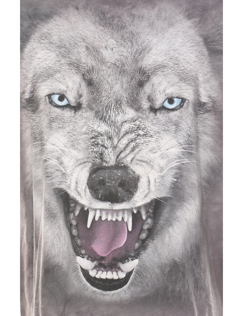 Grey Wolf Design The Mountain T-Shirt - XL