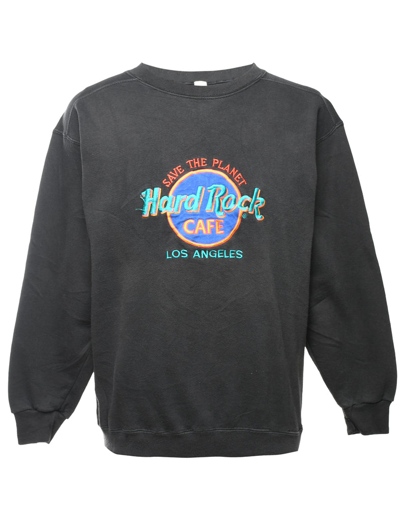 Hard Rock Cafe Embroidered Sweatshirt - M