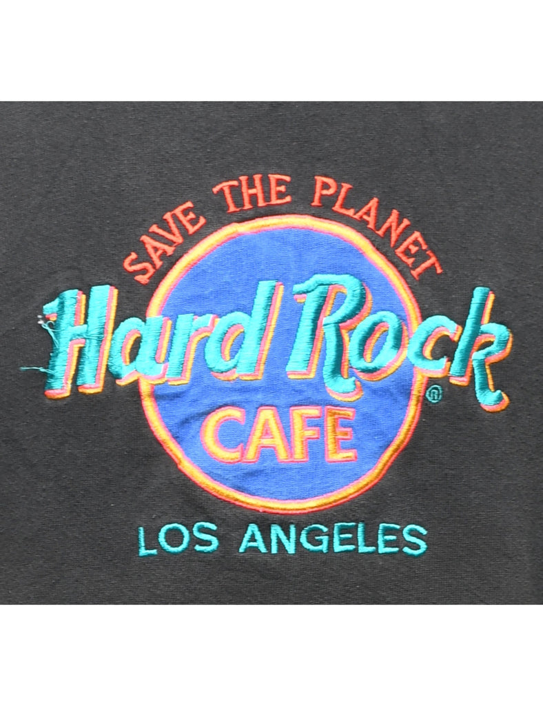 Hard Rock Cafe Embroidered Sweatshirt - M
