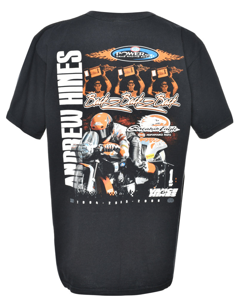 Harley Davidson Andrew Hines Printed T-shirt - L