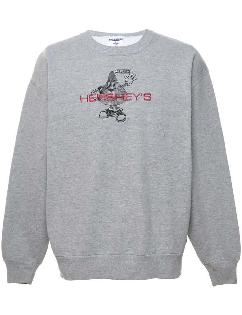 Hershey's Embroidered Grey Sweatshirt - L