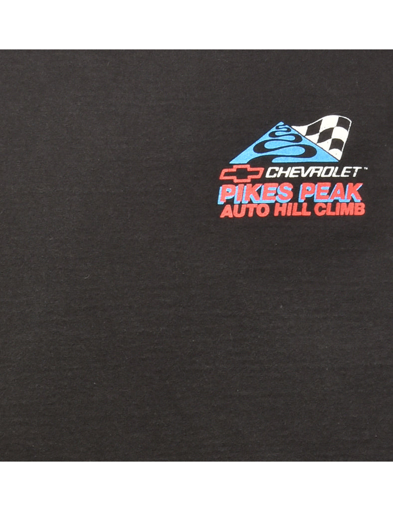 High Neck Printed T-shirt - XL