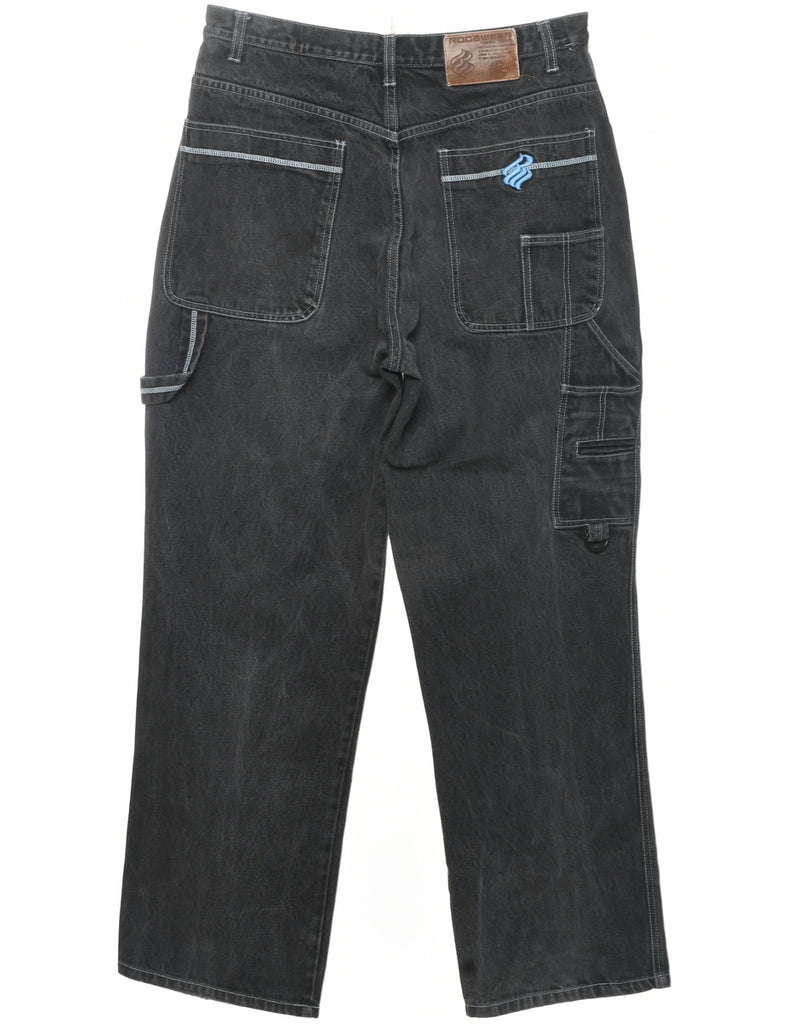 High Waist Tapered Jeans - W34 L32