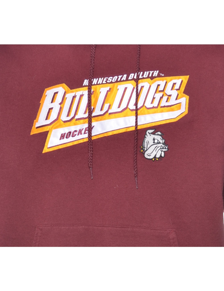 Hockey Bulldogs Printed Hoodie - S