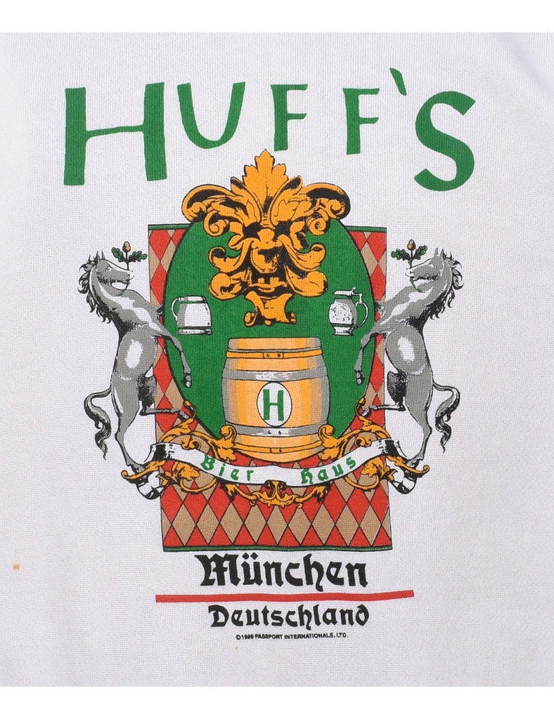 Huff's Munchen Deutschland Printed Sweatshirt - L