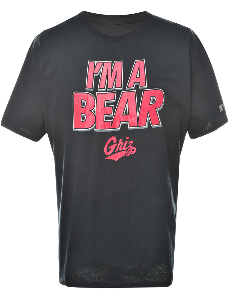 I'm A Bear Griz Printed Graphic T-shirt - XL