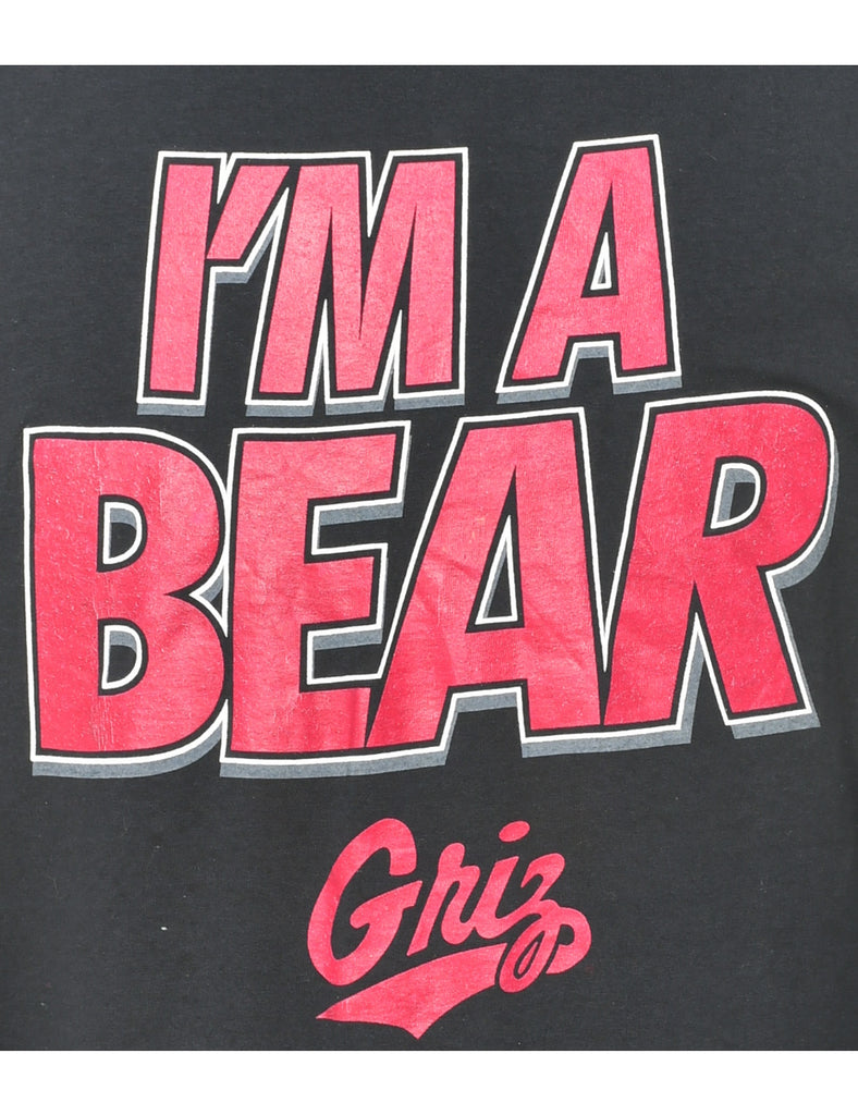 I'm A Bear Griz Printed Graphic T-shirt - XL