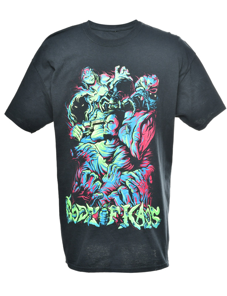 I Never Want To Sleep Again Printed T-shirt - XL