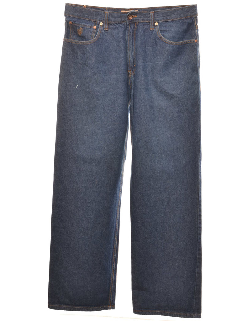 Indigo Straight Fit Jeans - W36 L34