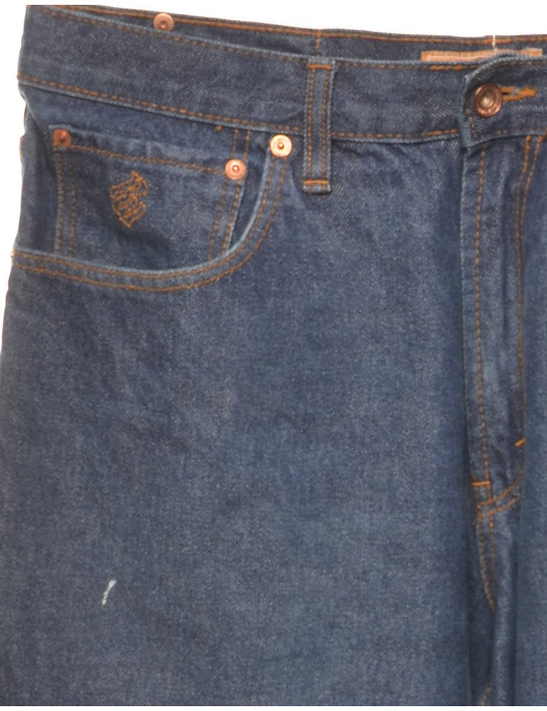 Indigo Straight Fit Jeans - W36 L34