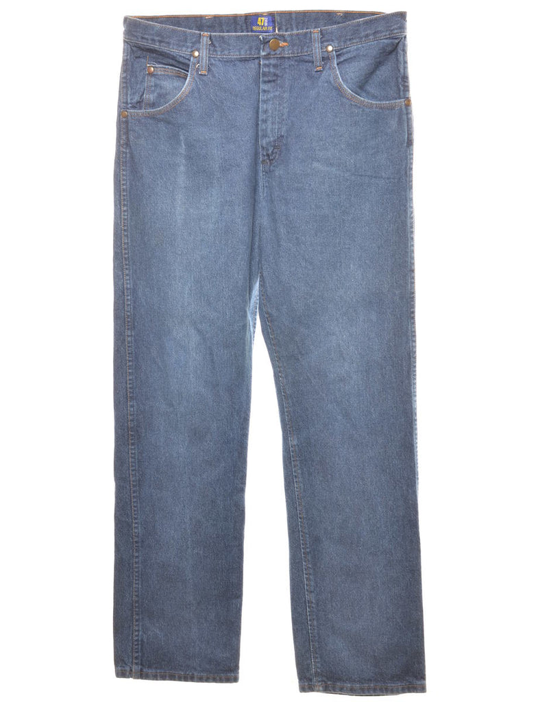 Indigo Straight-Leg Wrangler Jeans - W35 L33