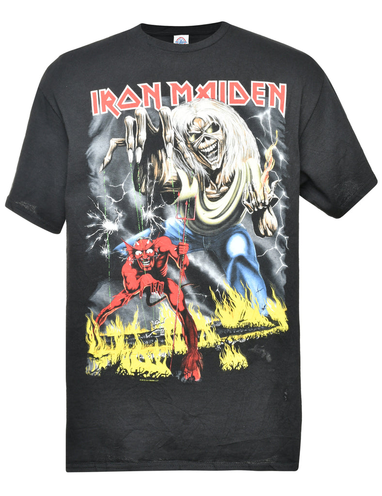 Iron Maiden Print Band T-shirt - L