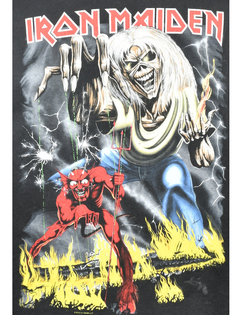Iron Maiden Print Band T-shirt - L