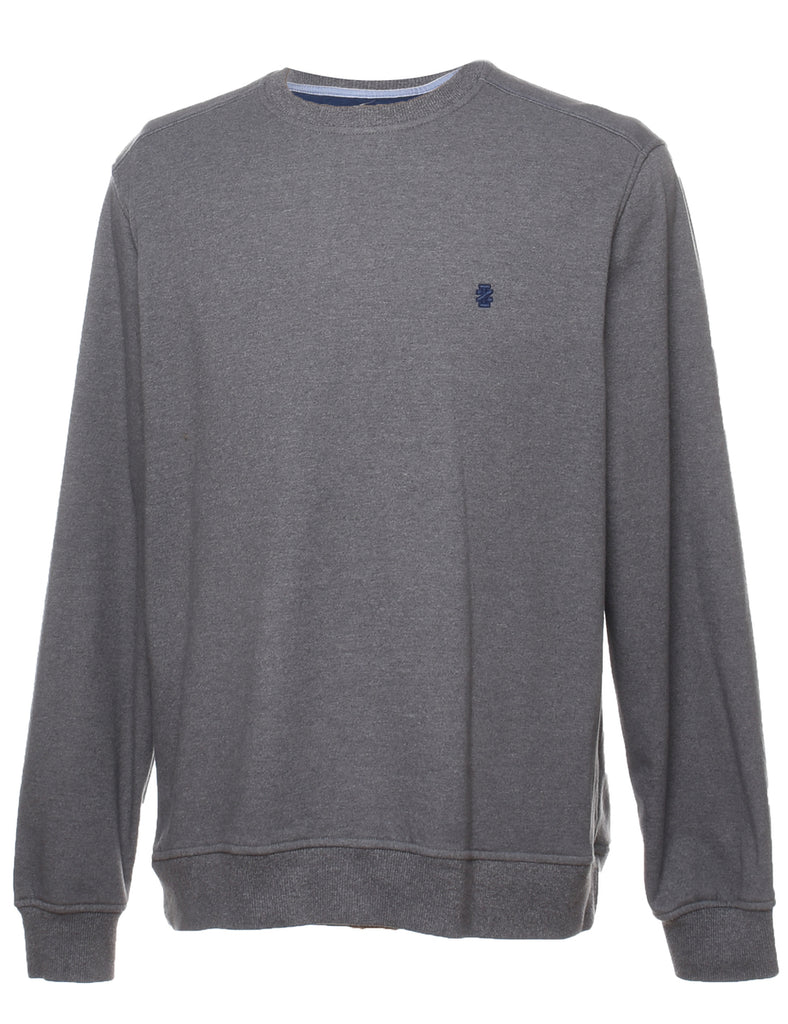 Izod Plain Grey Sweatshirt - M