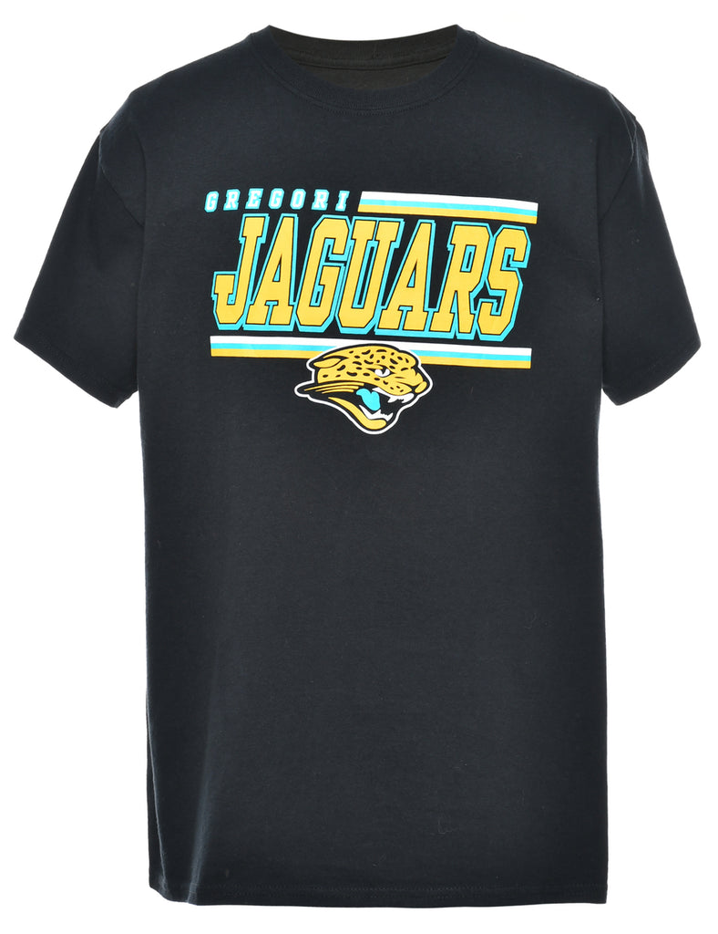Jaguars Black Printed T-shirt - M